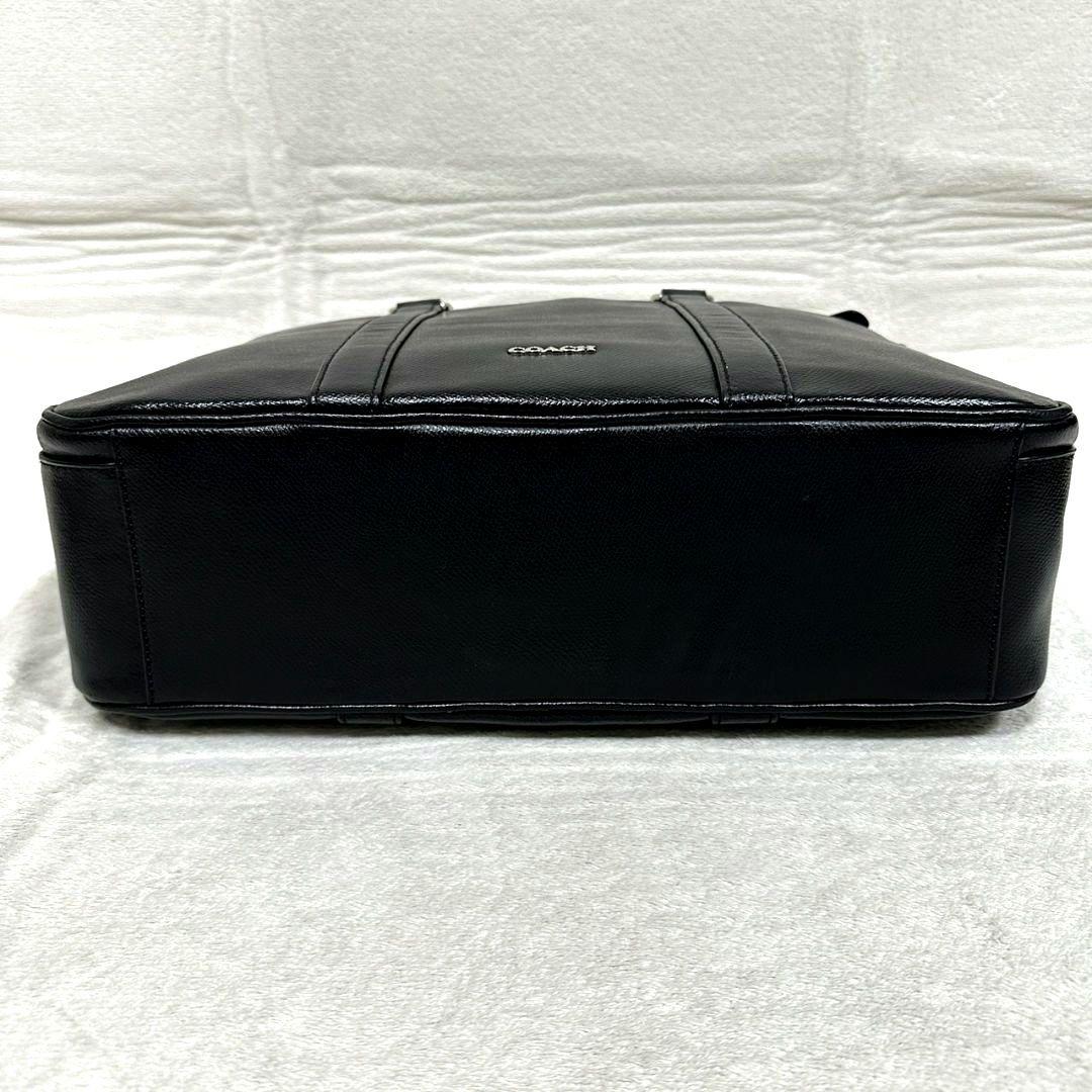 【極美品】COACH コーチ ビジネスバッグ 本革 レザー 2way ブラック