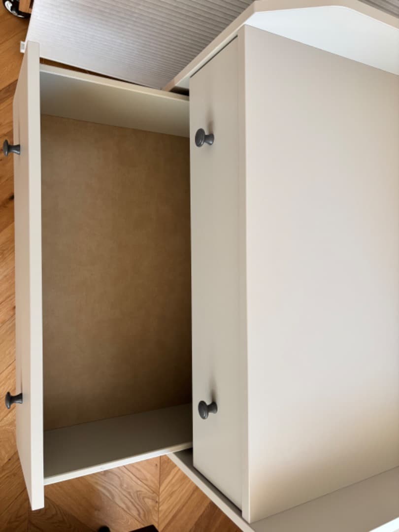 IKEA ハウガ　 チェスト（引き出し×3）ベージュ 70x84 cm