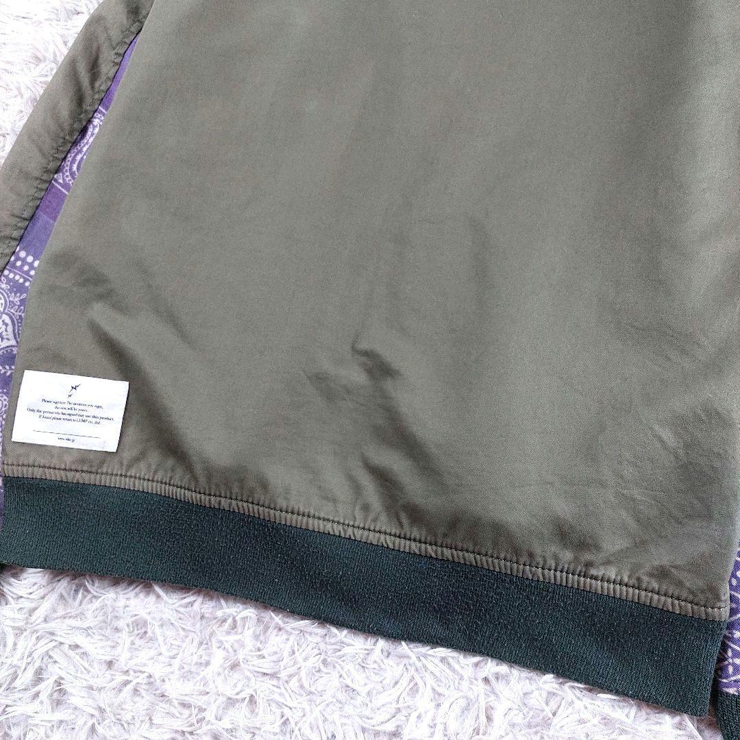 美品 ウィズリミテッド リバーシブル バンダナ柄 リメイク MA-1 ジャケット