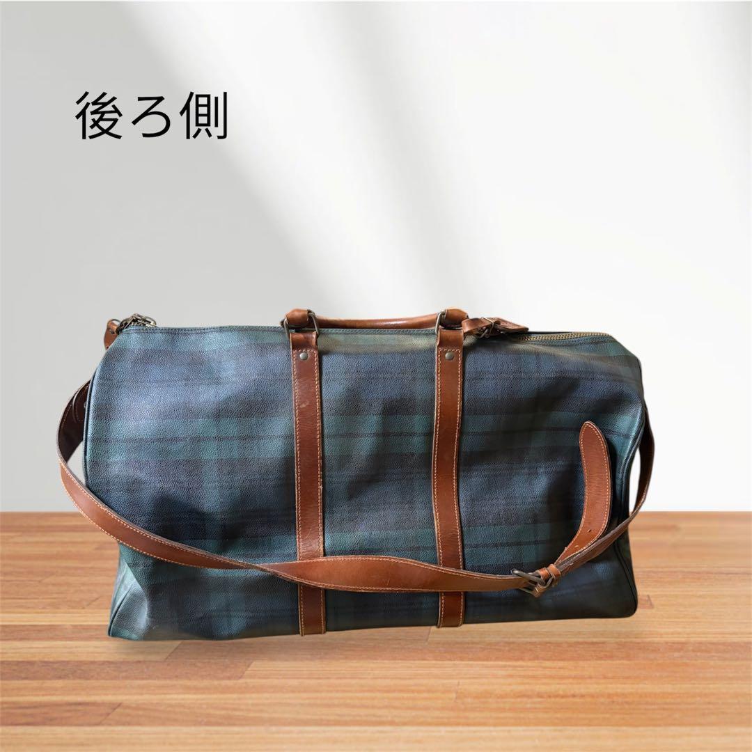 【スーパー】ポロラルフローレン チェック柄ボストンバッグ 大容量