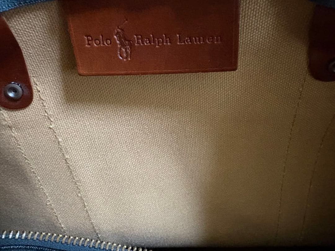 【スーパー】ポロラルフローレン チェック柄ボストンバッグ 大容量