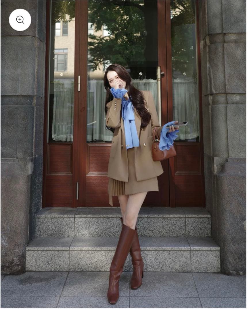 poláura プリーツリボン2WAYブラウス【1/25以降出品停止】