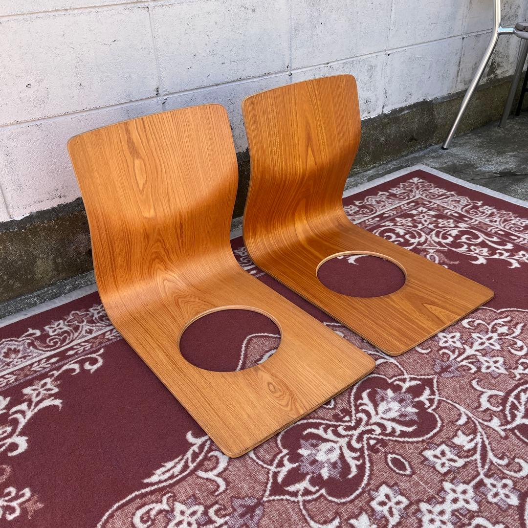 Tendo 天童木工 ◾️2点セット 座椅子 プライウッド 藤森健次 和モダン D