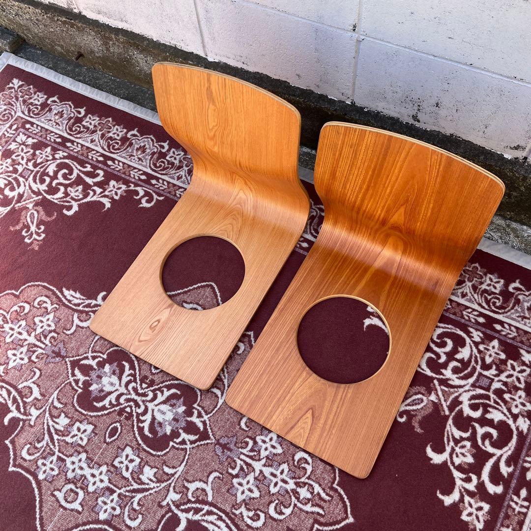 Tendo 天童木工 ◾️2点セット 座椅子 プライウッド 藤森健次 和モダン D