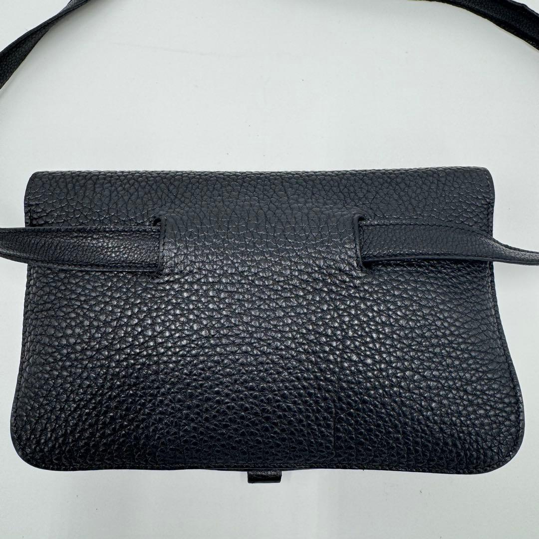 HERMES エルメス ドゴン トゴ レザー ボディバッグ ウエストバッグ 黒