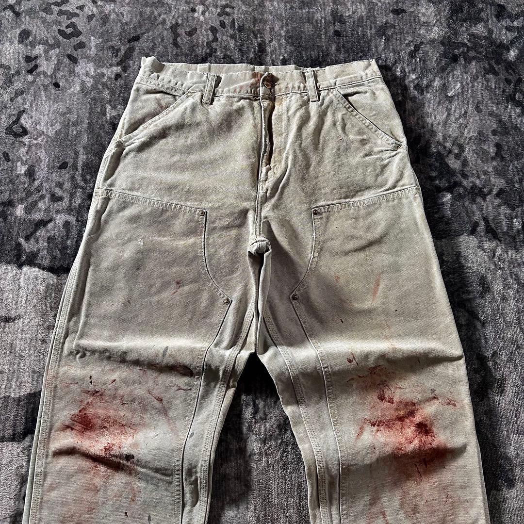 コメ欄セール！ワンランク上のオシャレ 一点物 BO1 ペンキ アート系ダブルニー