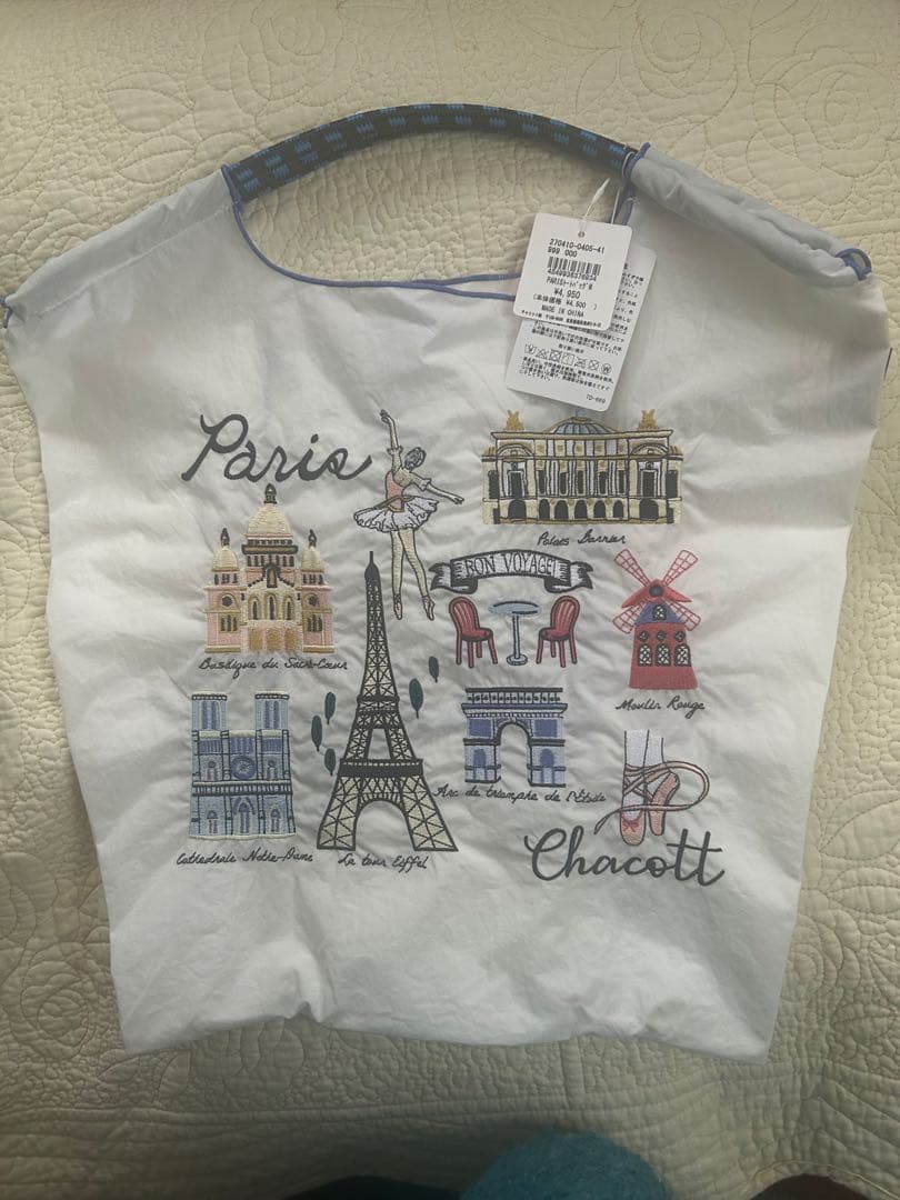 ボールアンドチェーン　Chacott エコバッグ　パリ