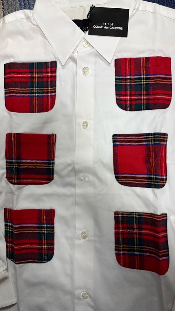 新品未使用tricot COMME des GARÇONS ポケット付きシャツ