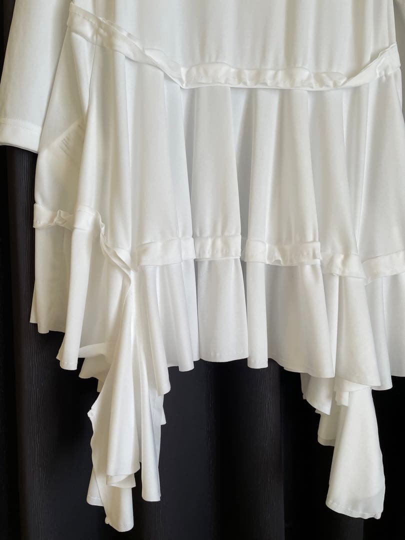 新品○コムデギャルソン　コムコム　2024SSエステルジャージーロングフリルT