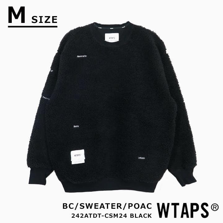 【Mサイズ】WTAPS★ボア クルーネック フリース ブラック 新品未使用