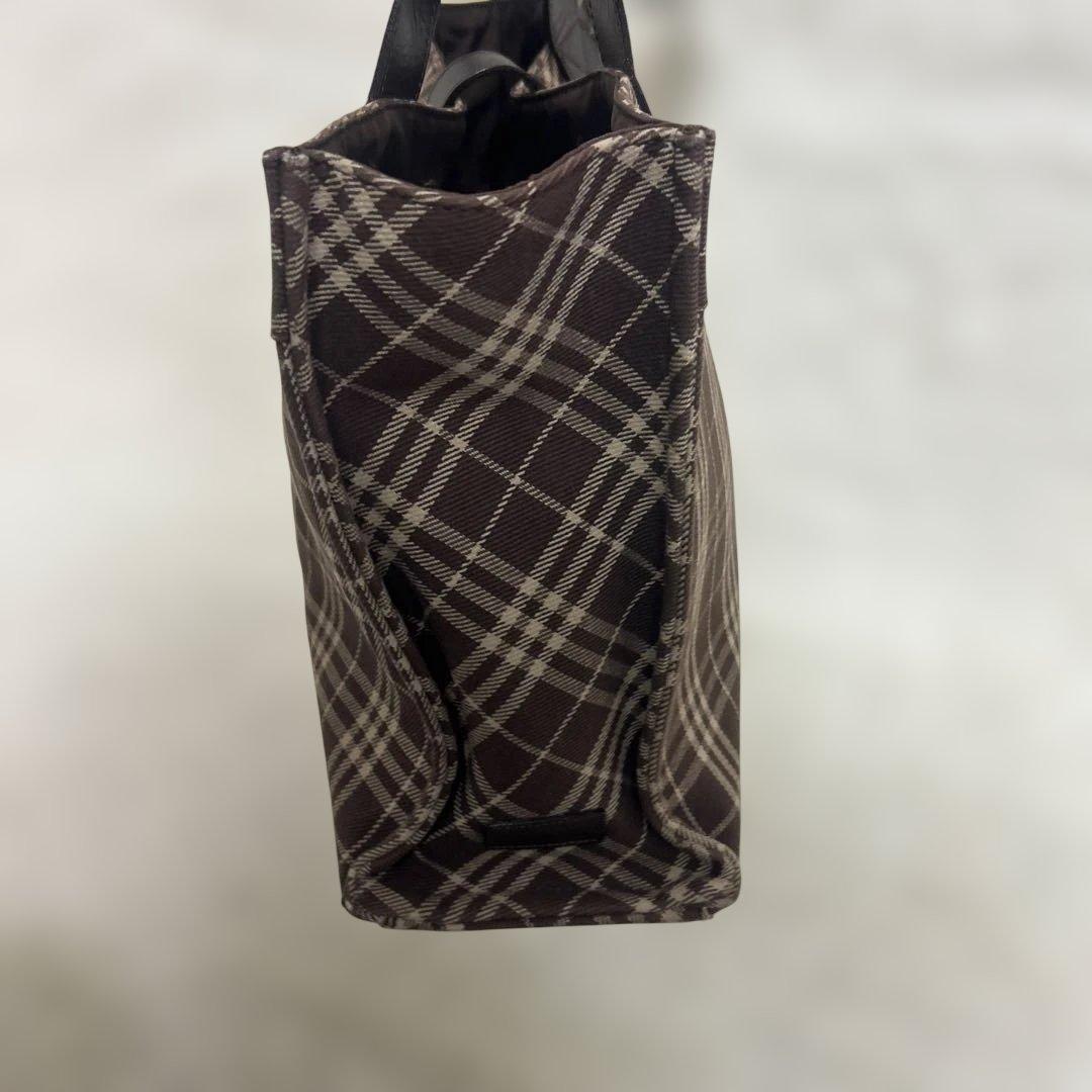 極美品✨バーバリーブルーレーベル トートバッグ ノバチェック ブラウン