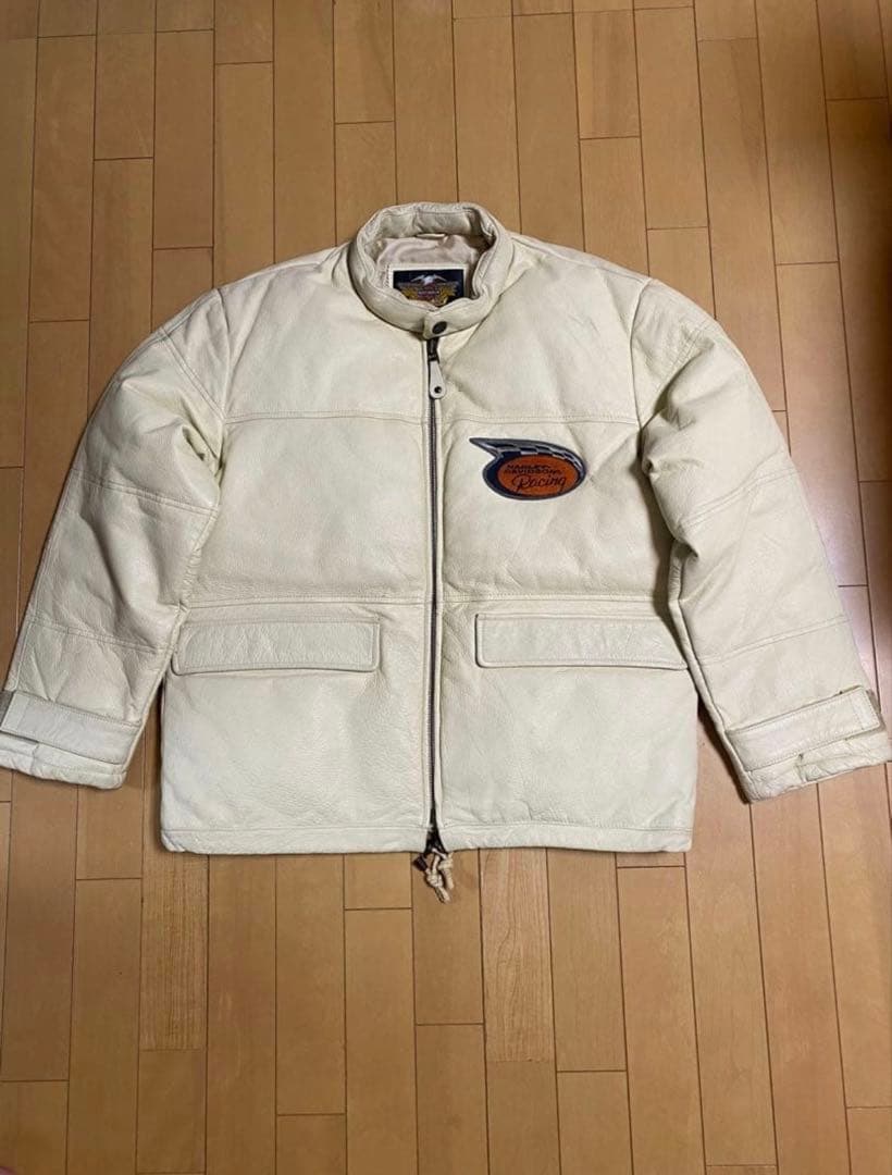 ハーレーダビッドソン　本革　レザー　ダウンジャケット