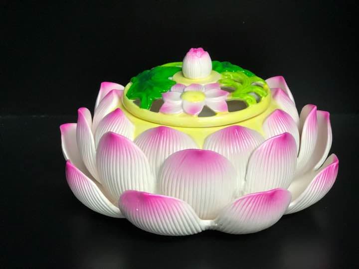 蓮華香炉 桃色