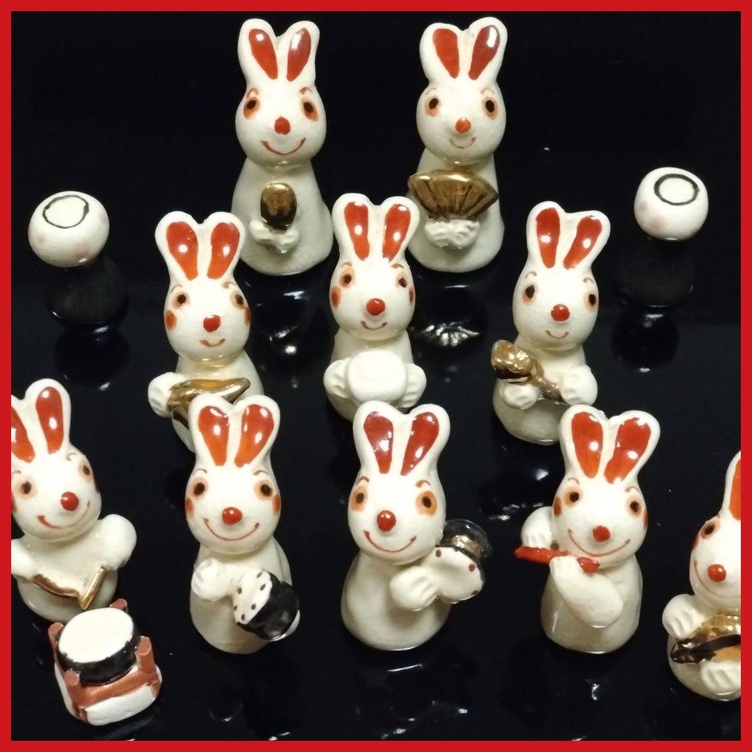 雛人形　ウサギ　薩摩焼 　雛セット