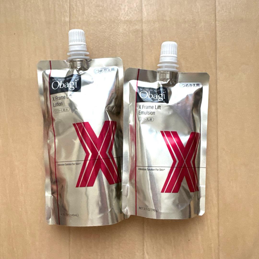 オバジXフレーム リフトローション+エルマジョン 詰め替えセット売り