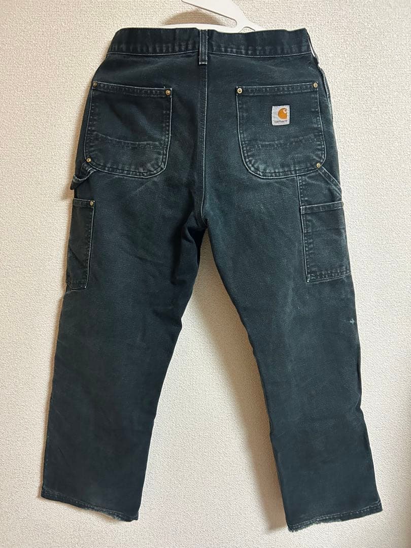 雰囲気抜群 カーハート ダブルニー ブラックw29 l32 メキシコ製 00s