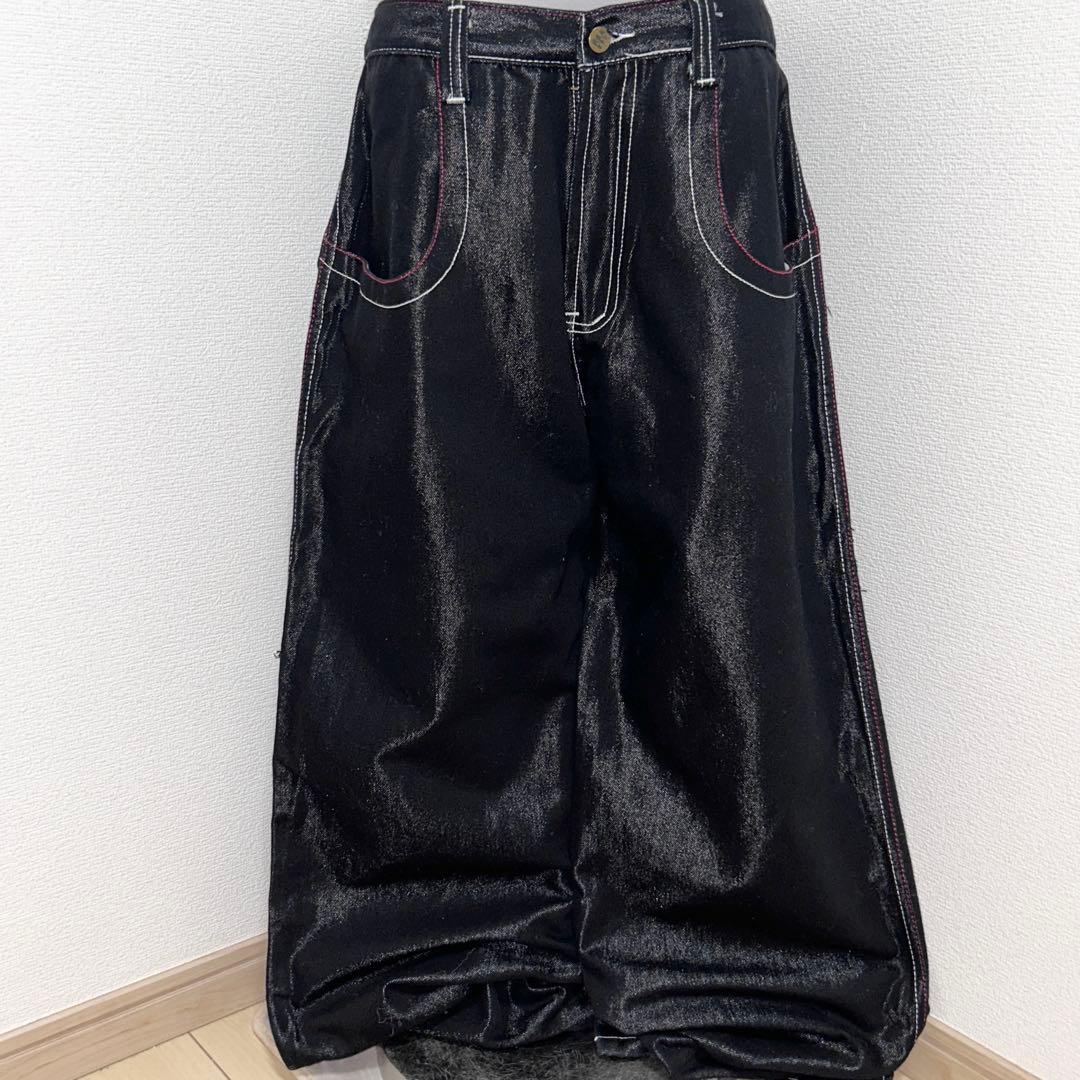 00s archive oxygen 光沢　刺繍パッチ　buggy denim