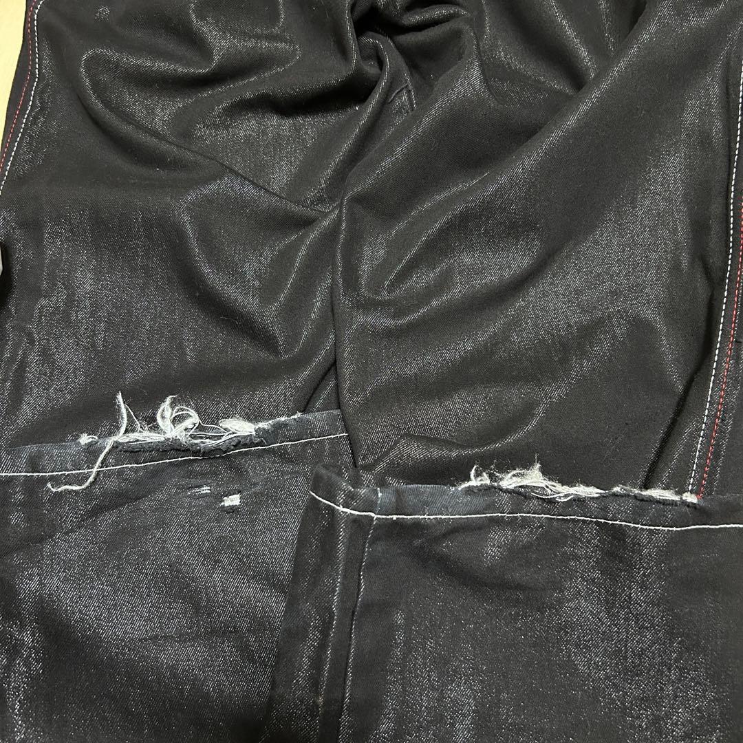 00s archive oxygen 光沢　刺繍パッチ　buggy denim