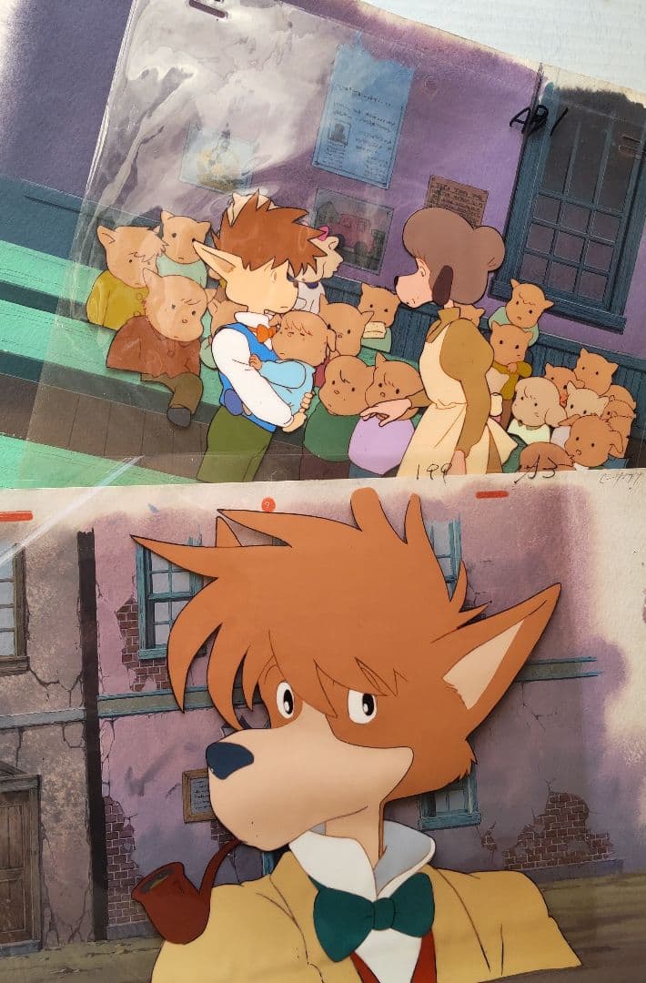 h*m様 名探偵ホームズ　セル画 2枚