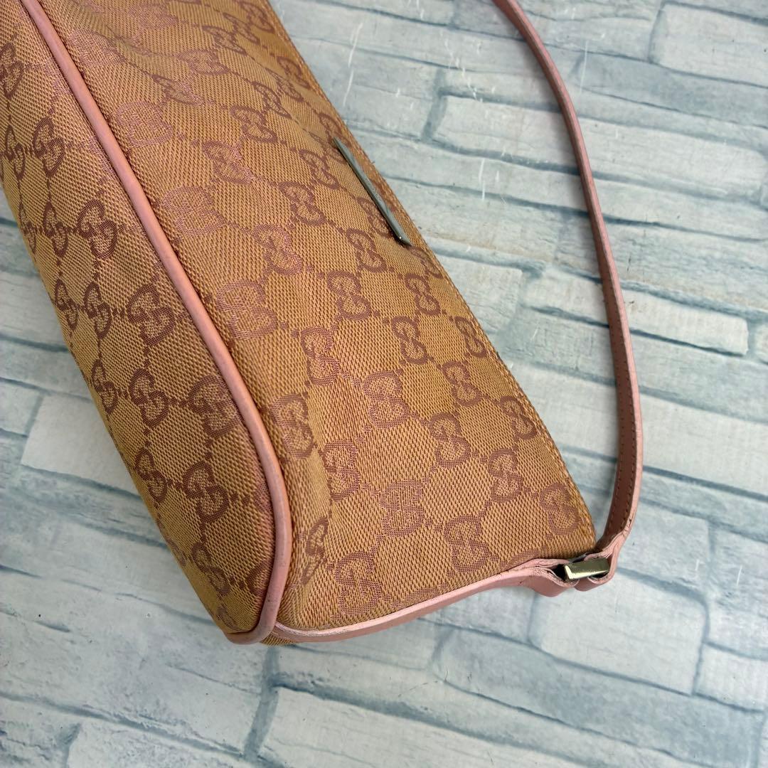 130 GUCCI グッチ　ミニハンドバッグ　キャンバス　ショルダーバッグ　m4