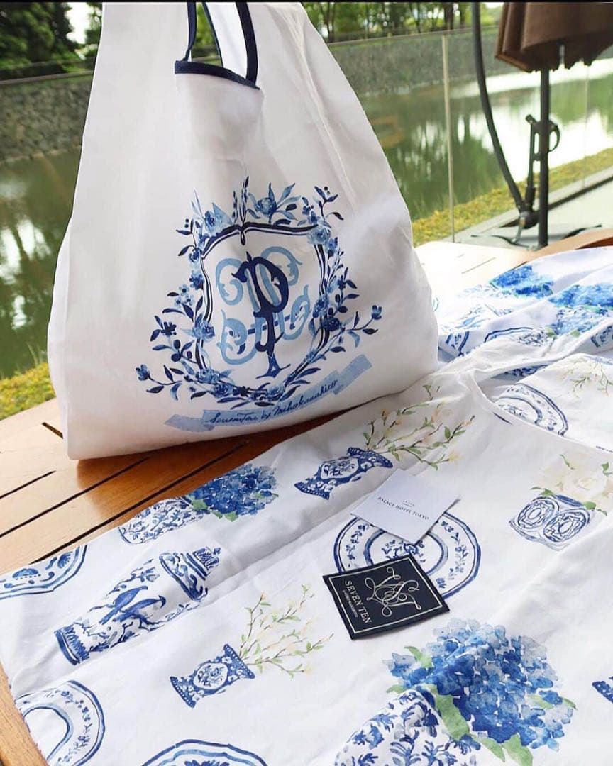 seventen セブンテン パレスホテル エコバッグ 陶器柄 新品 未使用