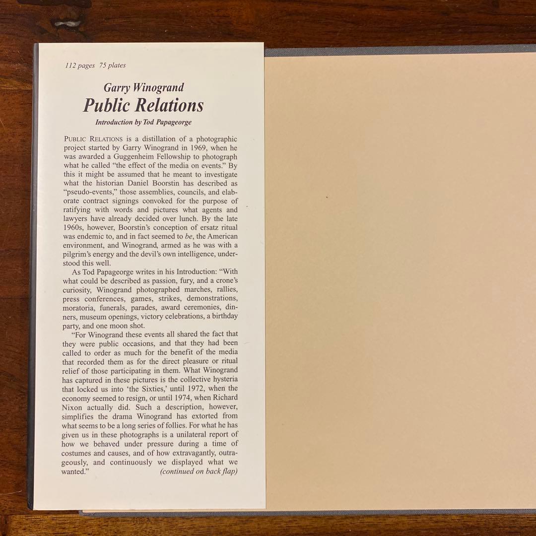 アート・デザイン・音楽 Garry Winogrand Public Relations