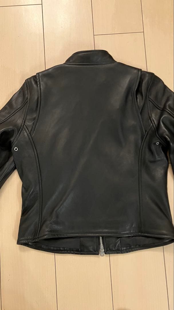 JEANASIS ブラック シングルライダース Sリアルレザー2024年モデル