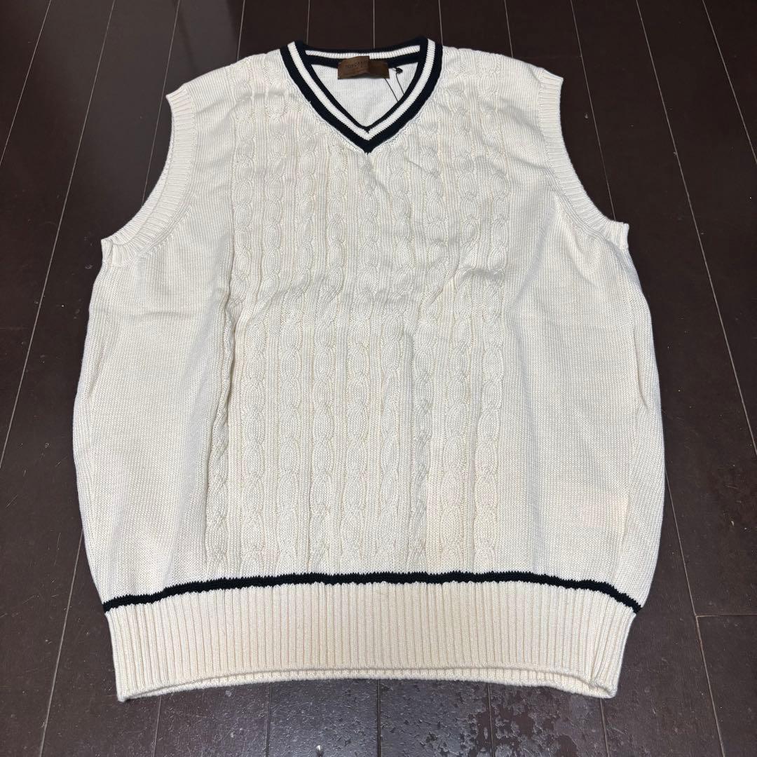 【タグ付き未使用】TOMORROWLANDオーガニックコットン チルデンベスト