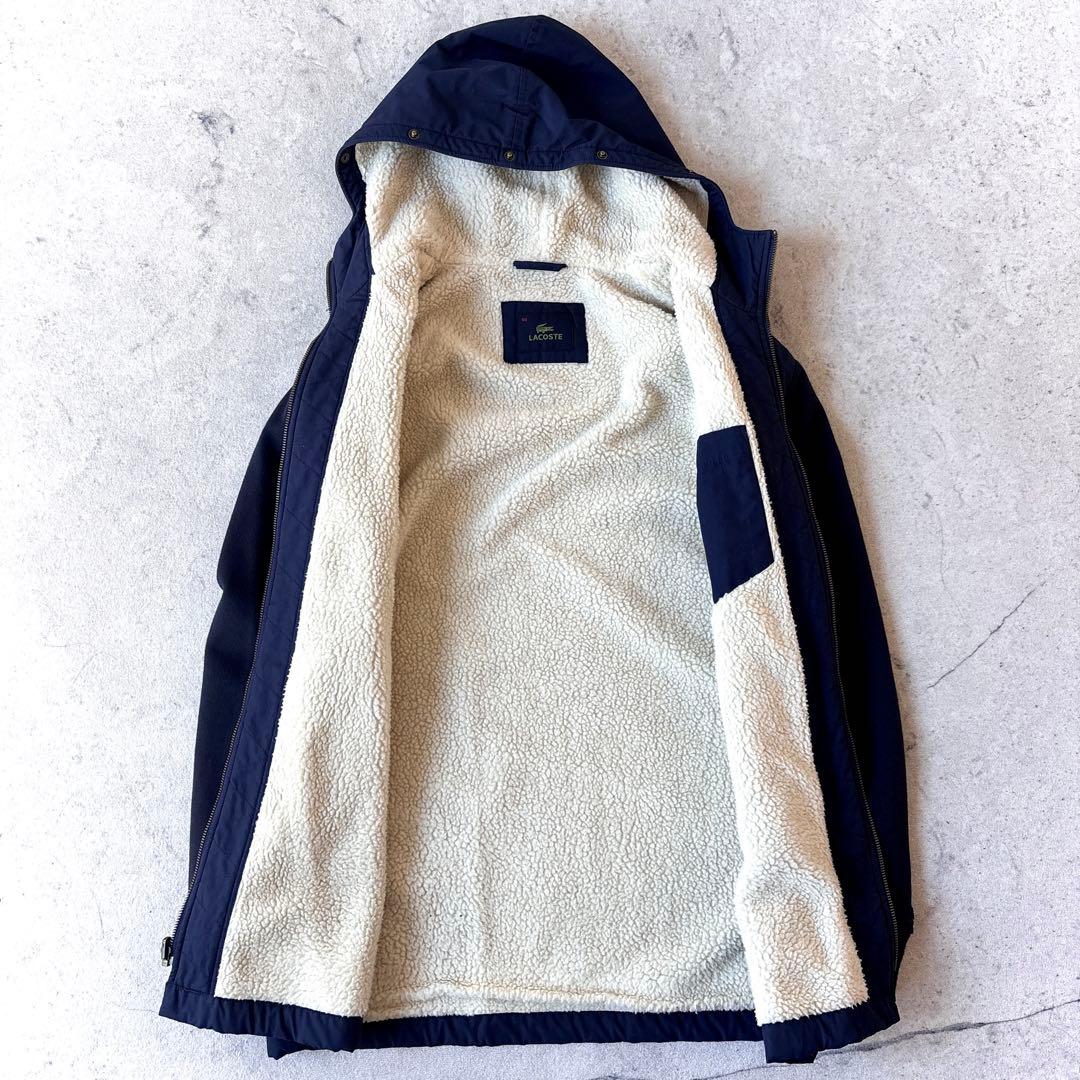 ラコステ 3way 裏ボア モッズコート フィッシュテイルパーカー ネイビーXL