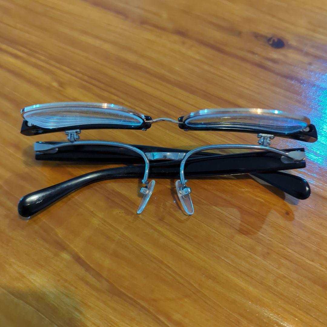 貴重！ビンテージセルフレーム　跳ね上げ眼鏡　サーモント