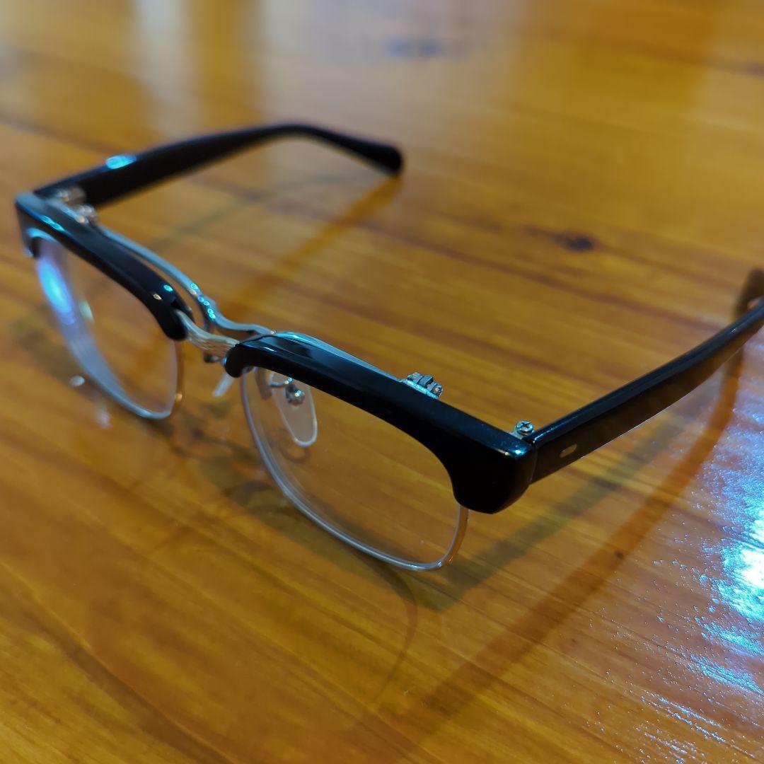 貴重！ビンテージセルフレーム　跳ね上げ眼鏡　サーモント