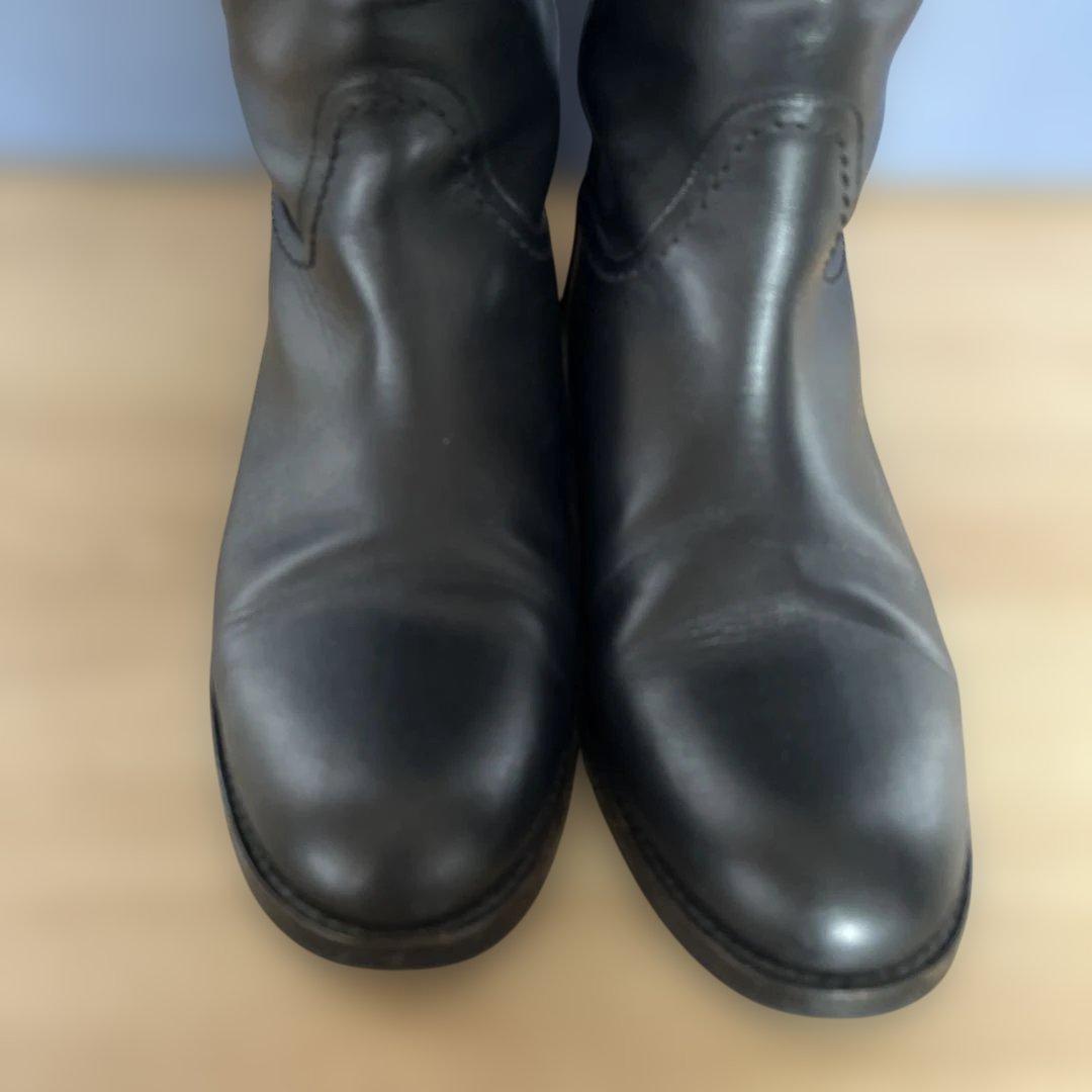 CHANEL ブラック ハイブーツ