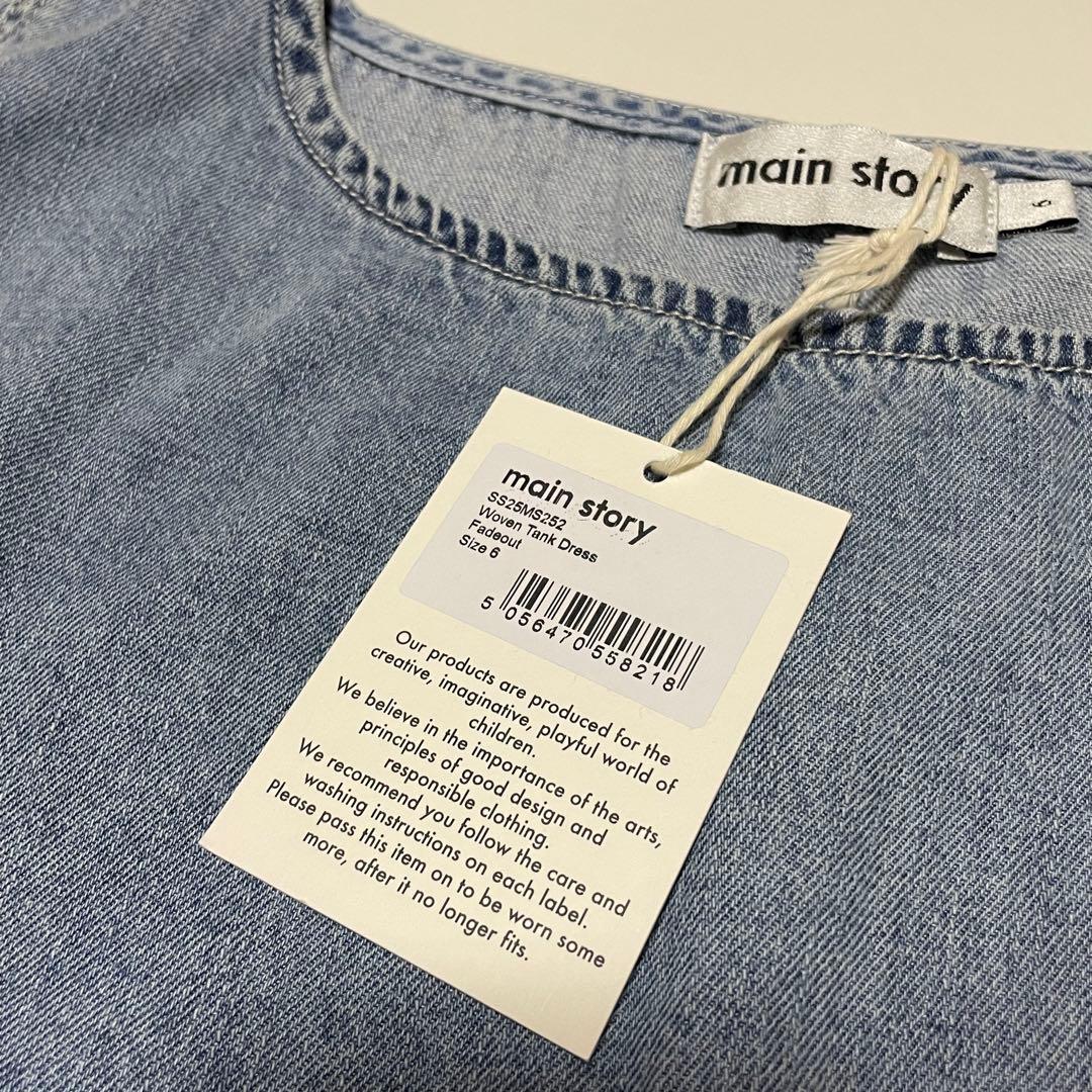 トップス main story ss25 Woven Tank Dress 6y