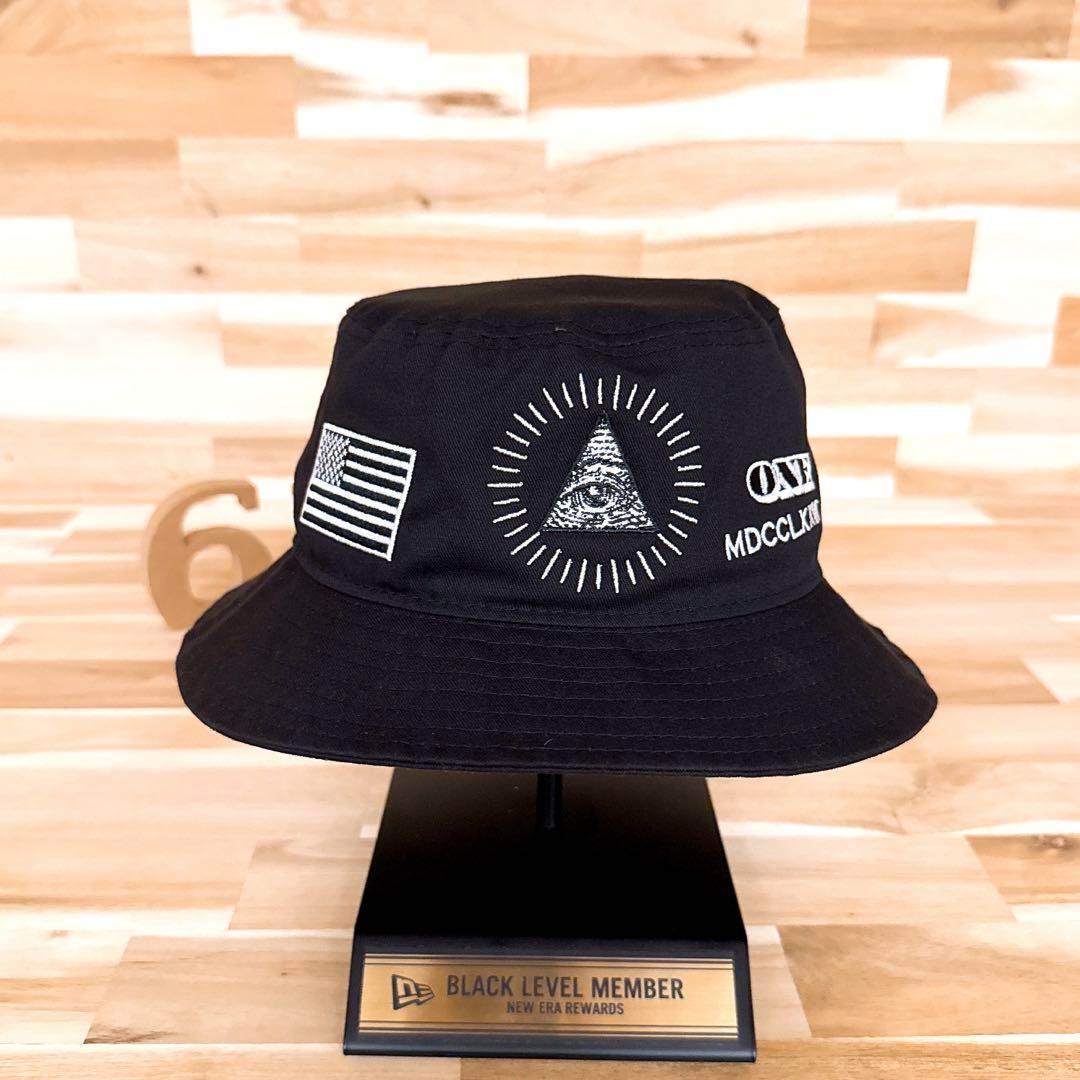 激レア/美品【ニューエラ×オンスポッツ】別注 ダラー ハット L/XL 黒×白