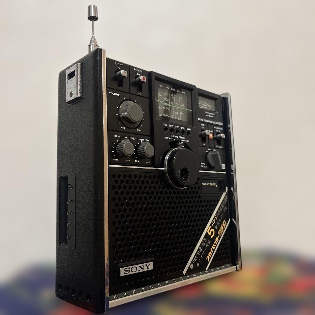 動作美品！●スカイセンサ－　5800 ●昭和のBCL傑作機！ACアダプター付