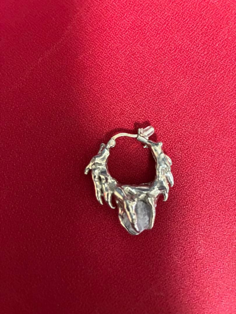 ASTERISK silver925 ストーン　ピアス　両耳