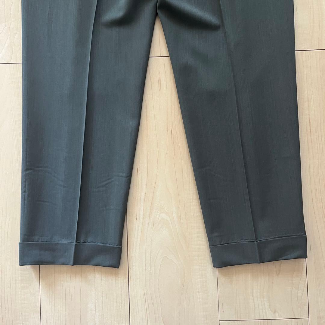 WACKO MARIA ZEGNA PLEATED TROUSERS M カーキ
