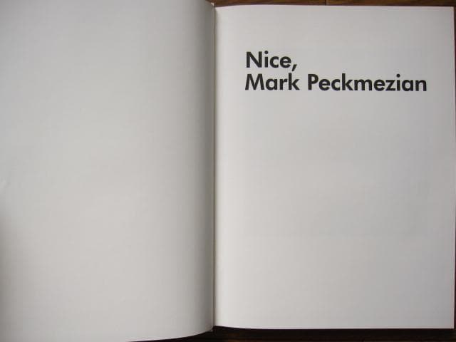 Nice　Mark Peckmezian　マーク・ペクメジアン