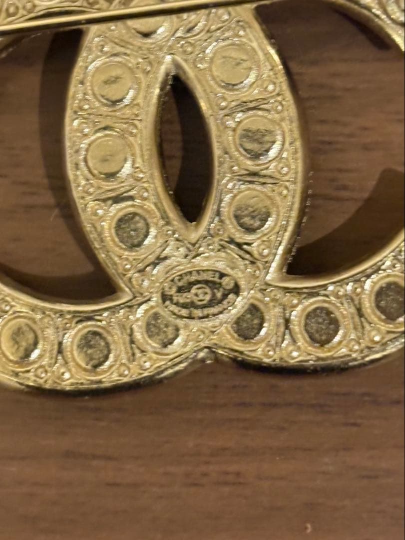 シャネル　CHANEL パールブローチ　ココマーク　CC