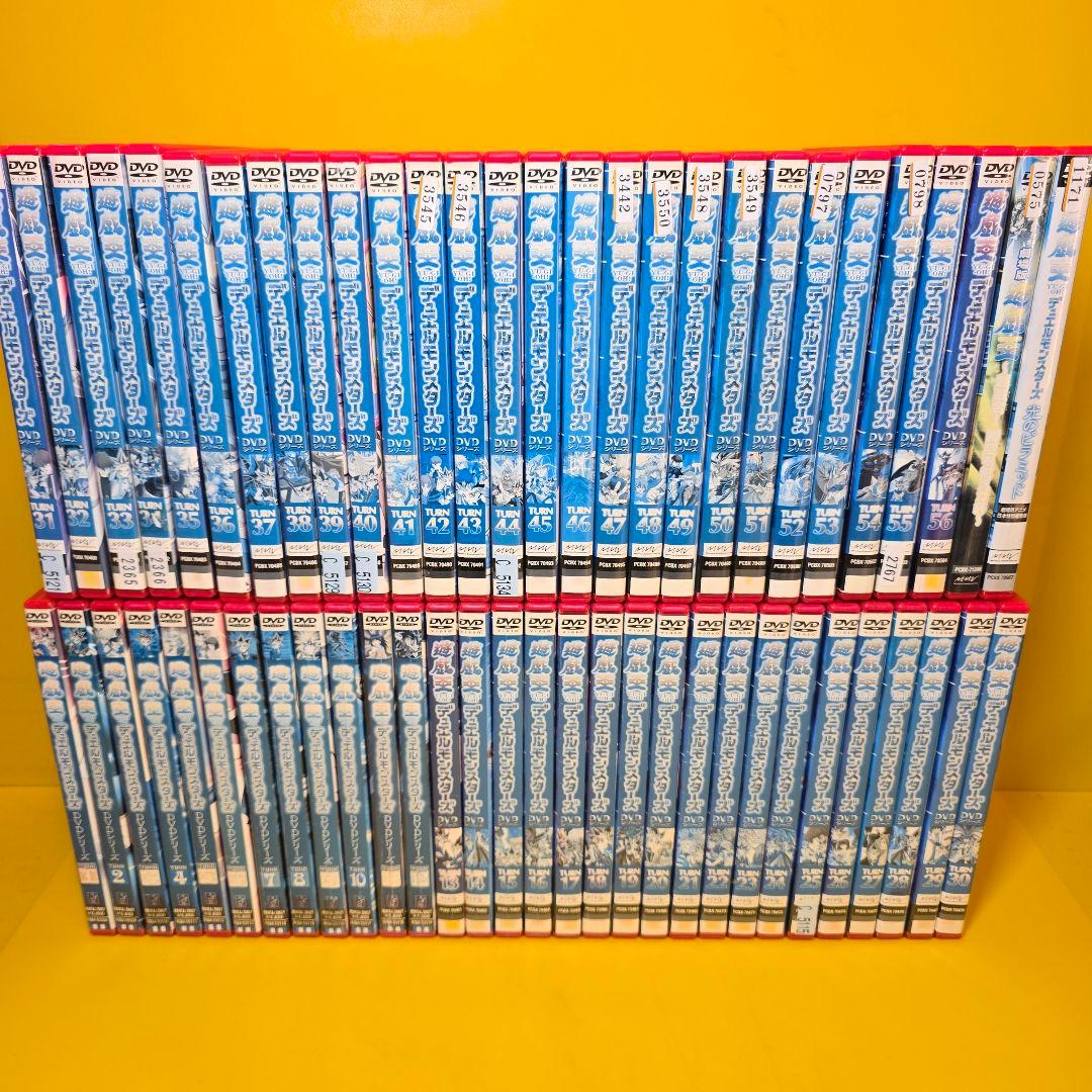 新品ケース交換済　遊戯王デュエルモンスターズ全56巻+劇場版2巻　DVD全58巻