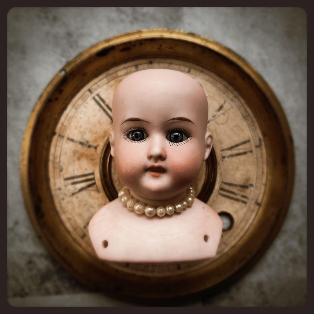 アンティーク ドイツ　Armand Marseille 製 ビスクドールヘッド