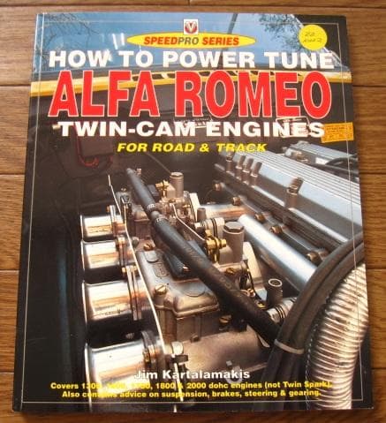 洋書 HOW TO POWER TUNE ALFA ROMEO TWIN-CAM
