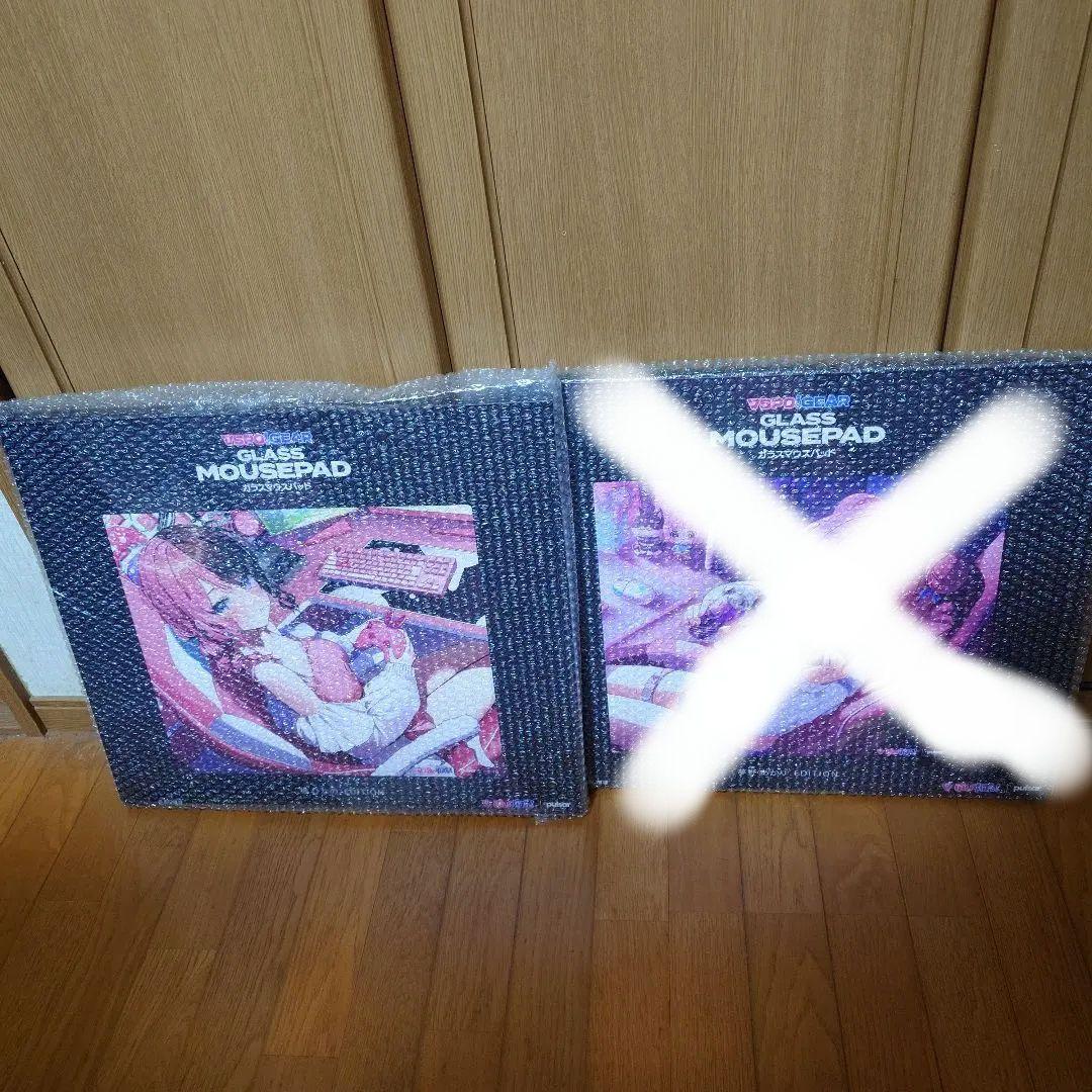 ぶいすぽっ！　夢野あかり　橘ひなの 　ガラスマウスパッド
