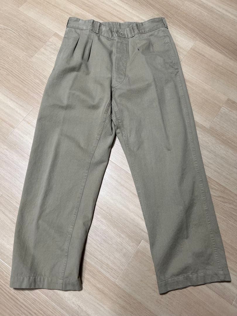 フランス軍 M52 後期 ヴィンテージ チノパン カーキ