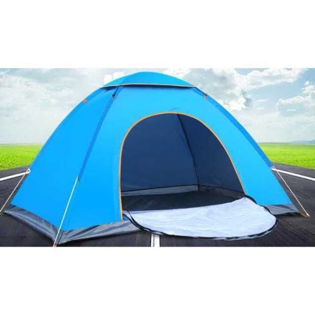 簡単組立♪ ワンタッチテント 2-3人用 ブルー【075】