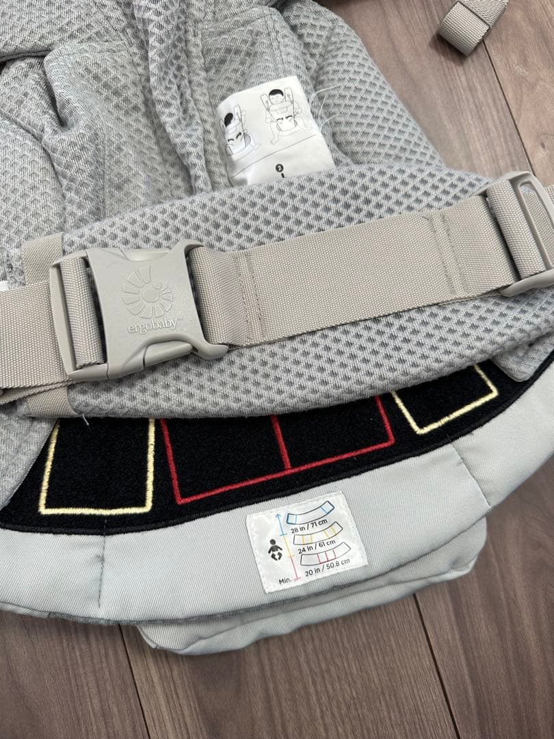 エルゴ オムニブリーズ メッシュ エルゴベビー 抱っこ紐 パールグレー 美品