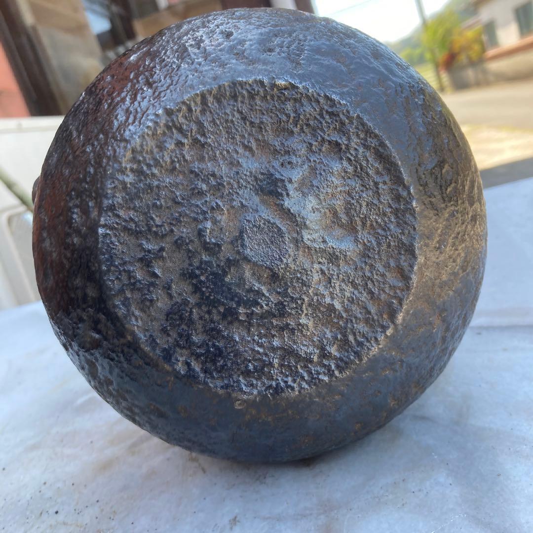 龍文堂梅花銀象嵌入り鉄瓶