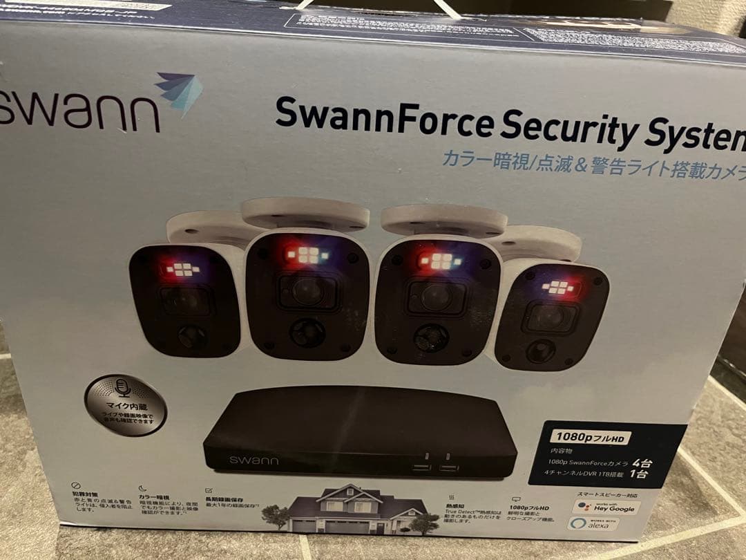 【❤︎ まゆちゃん❤︎】 Swann 防犯カメラ4台 DVRセット 開封のみ