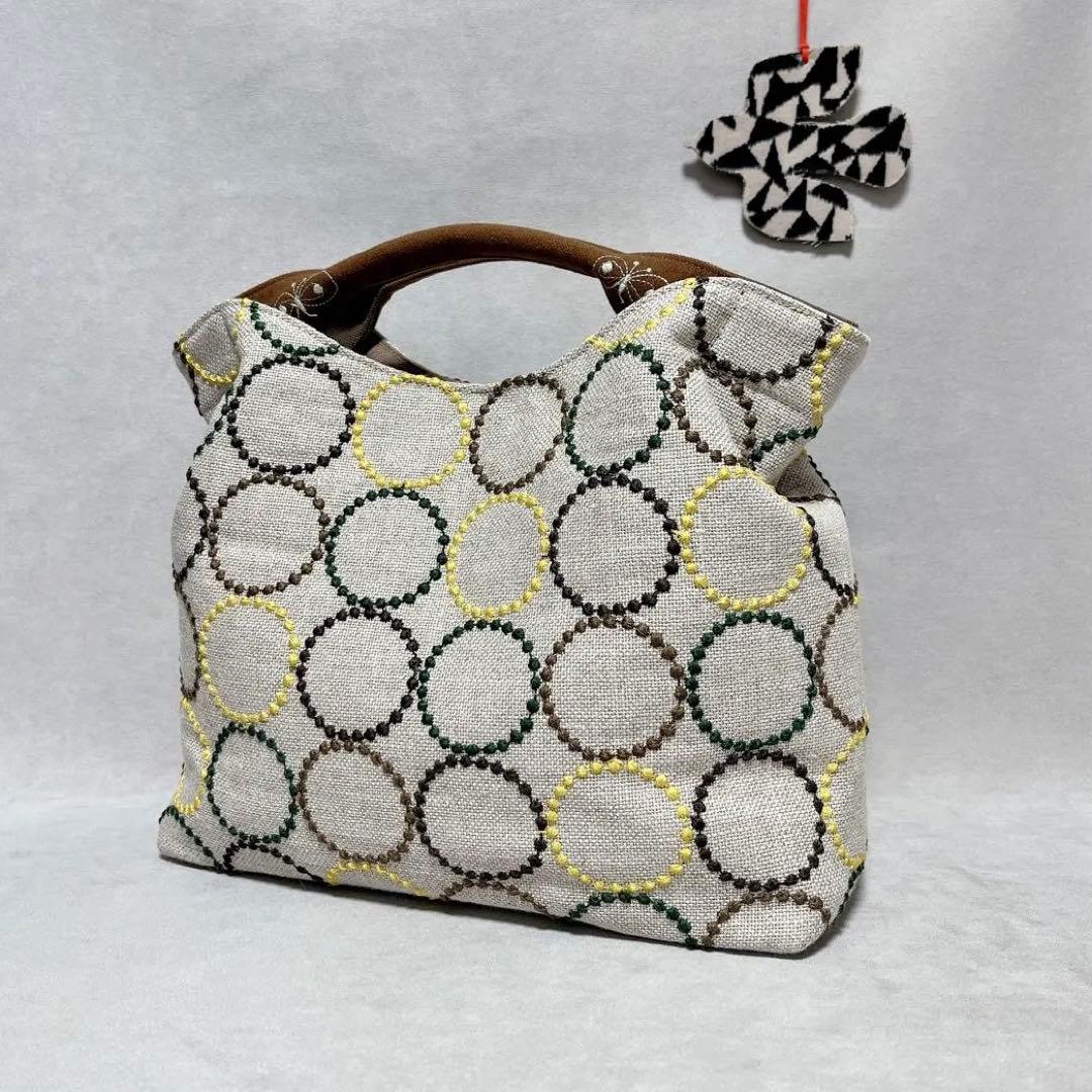 ハンドメイド　ミナペルホネン　くしゅっとトートバッグ⑅︎◡̈︎*トールサイズ