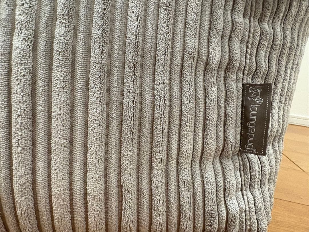 ラウンジパグ　ジョセフィンソファビーズクッション　ミンク(グレー)